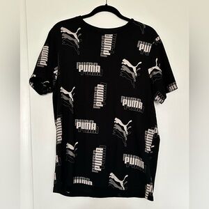 Puma Graphic Logo T-Shirt Unisex Black Size L